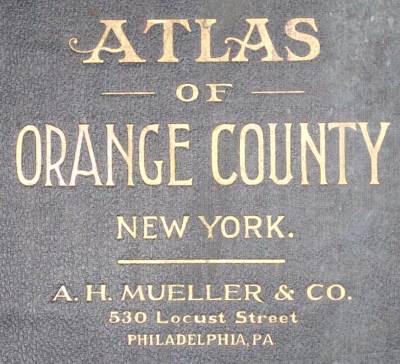 1903 Plat Map HIGHLAND FALLS HIGHLAND, ORANGE NEW YORK