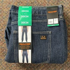 REALTREE FLANNEL LINED DENIM BLUE 👖 MEN'S JEANS(VARIOUS SIZES ) NWT