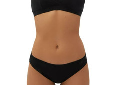 GAP GapBody Women's Everyday Essentials Laser Bonded Thong GPW00383 - Black - XS