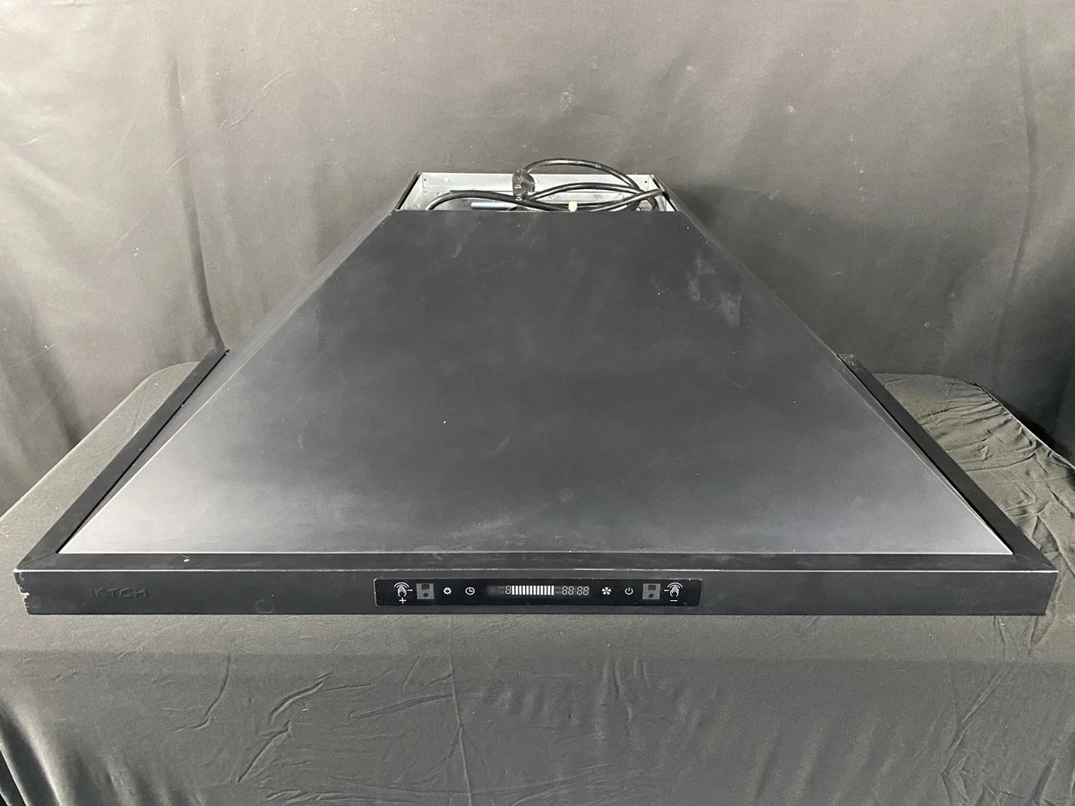 IKTCH IKP02-36-H 36u0026#034; Wall Mounted Range Hood Black New No Box Read |  eBay