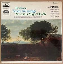 BRAHMS - Sextet For Strings No.2 In G Major: Menuhin (Vinyl 2LP) 1965 UK ASD 643