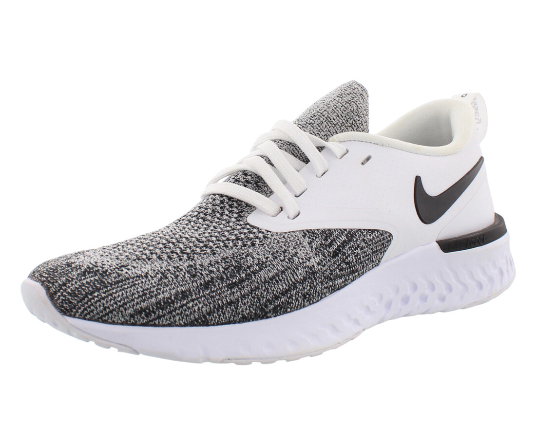nike odyssey react flyknit 2 black and white