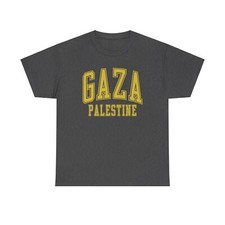 Gaza Palestine Shirt Gifts Tshirt Tee Crew Neck Short Sleeve