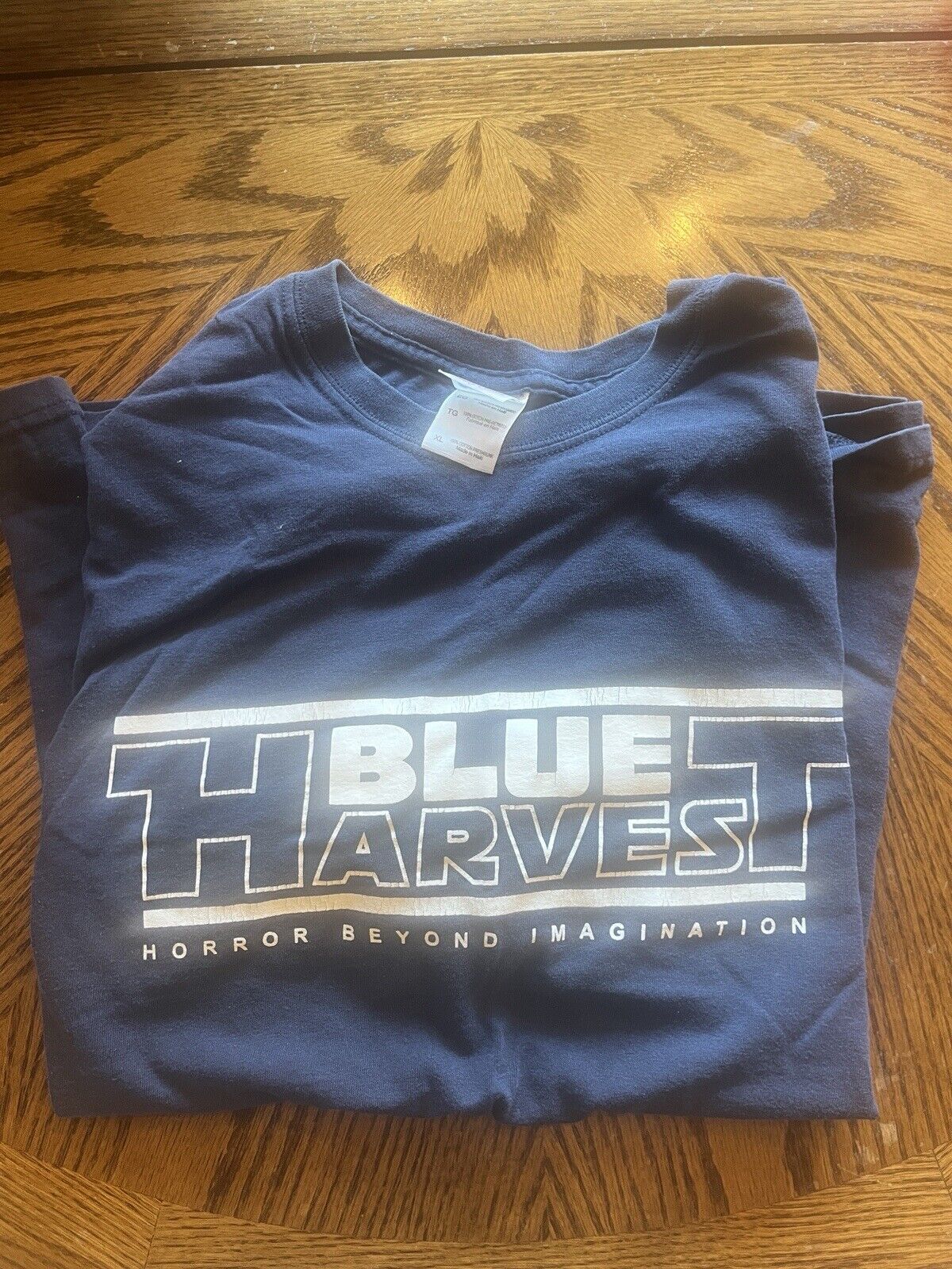 Star Wars Cast T Shirt Men's XL Short Sleeve Navy BLUE HARVEST  Used