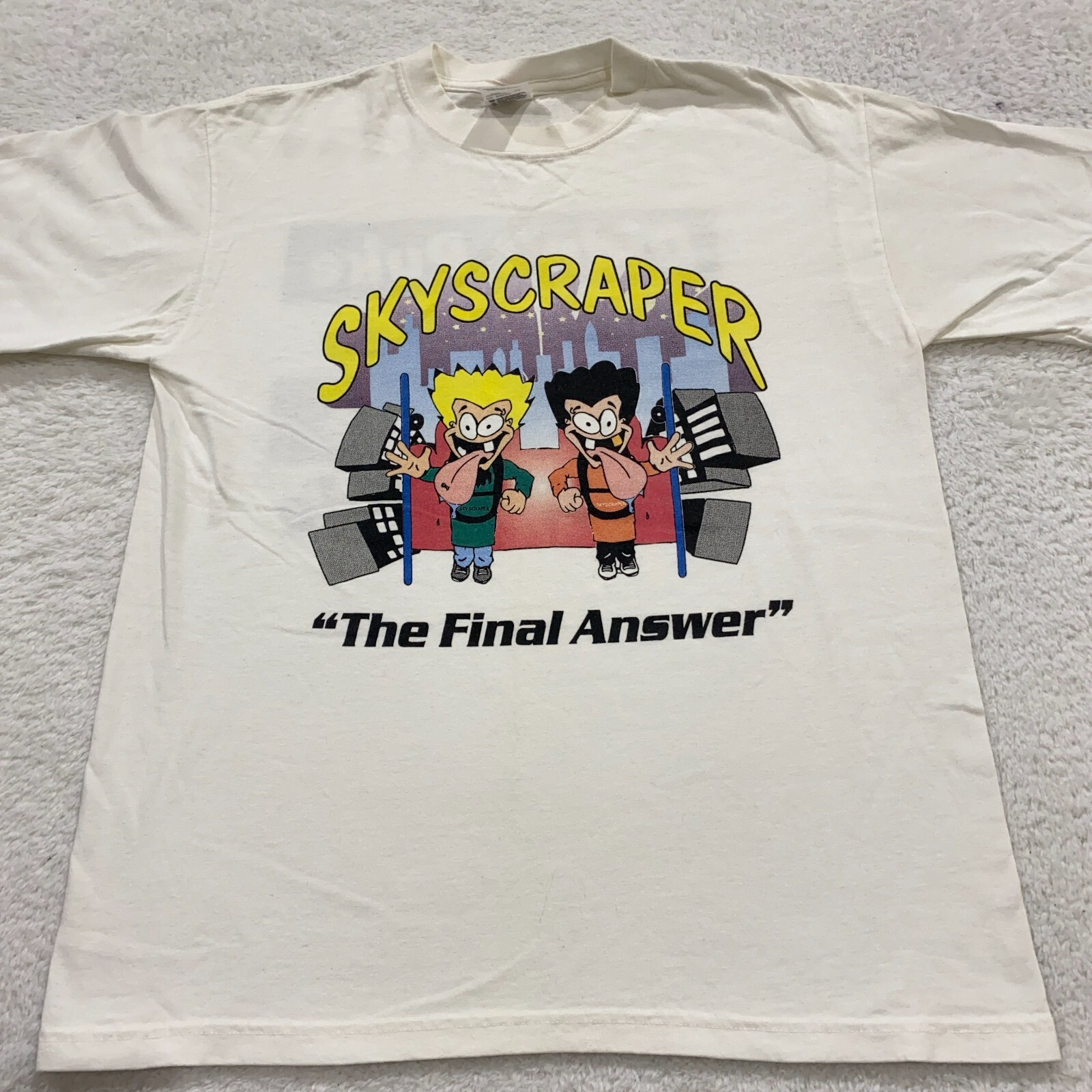 vtg SKYSCRAPER THE FINAL ANSWER ROLLER COASTER T-… - image 2