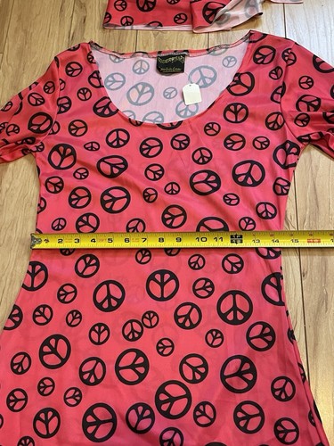 Pink Peace Hippie Gogo Dress - Picture 7 of 9
