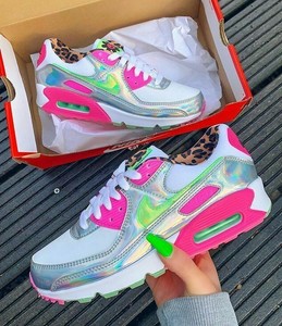 Nike Air Max 90 LX Lazer Fucsia Leopardo para Mujer Zapatos Para Correr  auténtico tamaño 7 | eBay