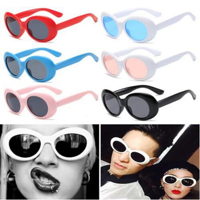 Oval Brille Kurt Cobain Schlagkraft Sonnenbrille Nirvana Grunge Sonnenbrille U х