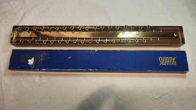Vintage Swank Automatic Tie Rack Belt Scarf Wall Organizer Hook System Holds 36