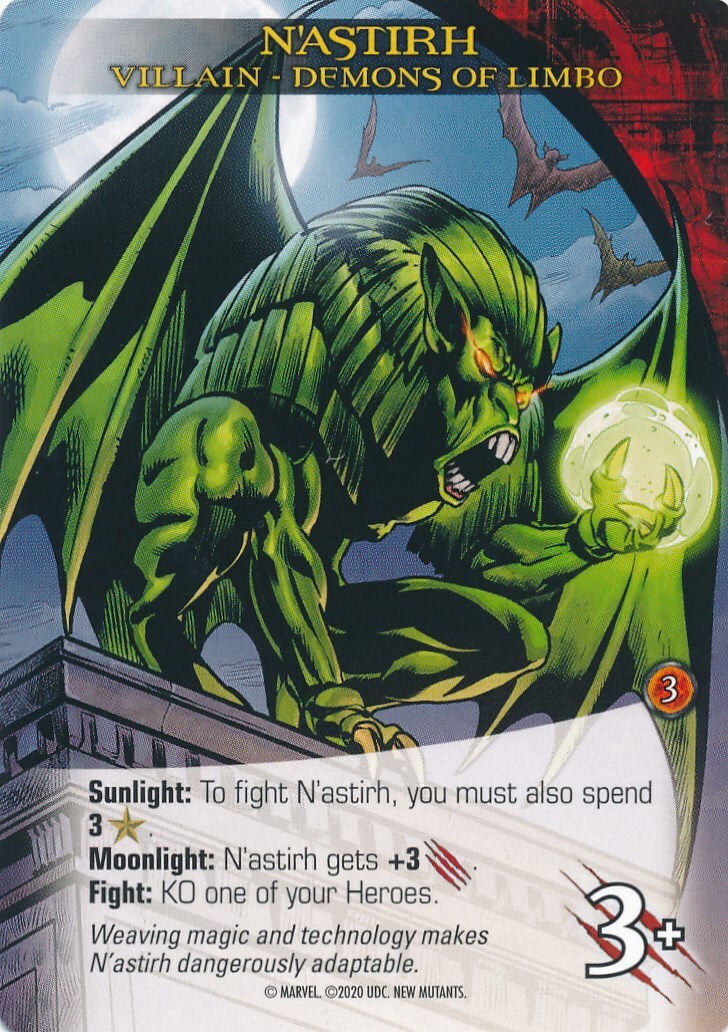 N'ASTIRH Upper Deck Marvel Legendary NEW MUTANTS VILLAIN DEMONS OF