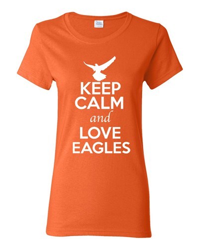 Lustiges Damen-T-Shirt Keep Calm And Love Adler Vögel Tierliebhaber wild - Bild 6 von 11