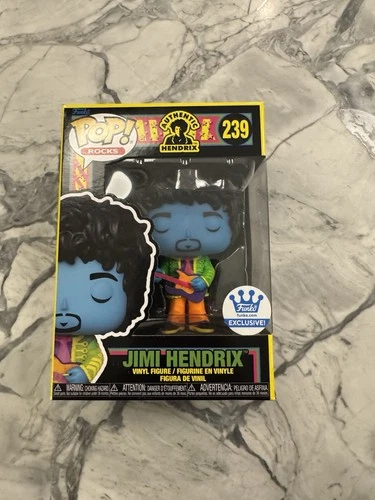 Funko POP! Rocks: Authentic Hendrix - Jimi Hendrix [Black Light] Funko #239