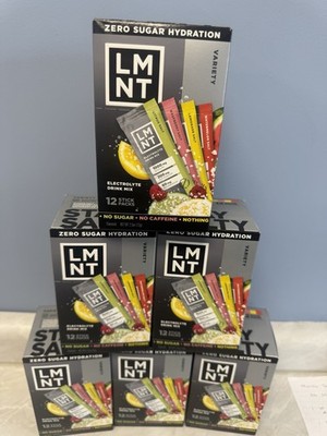 LMNT Electrolytes Drink Mix 12 Stick Variety Pack 4 Flavors Zero Sugar Exp: 2027