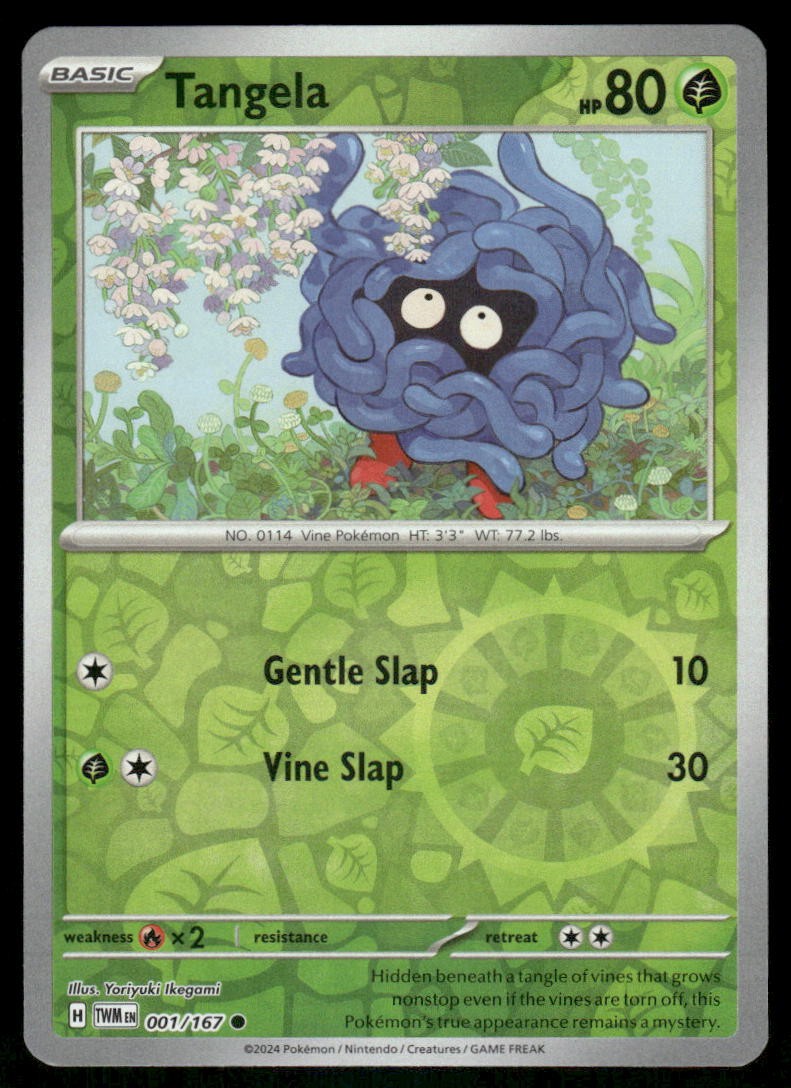 Tangela 001/167 - Twilight Masquerade - Reverse Holo Common NM