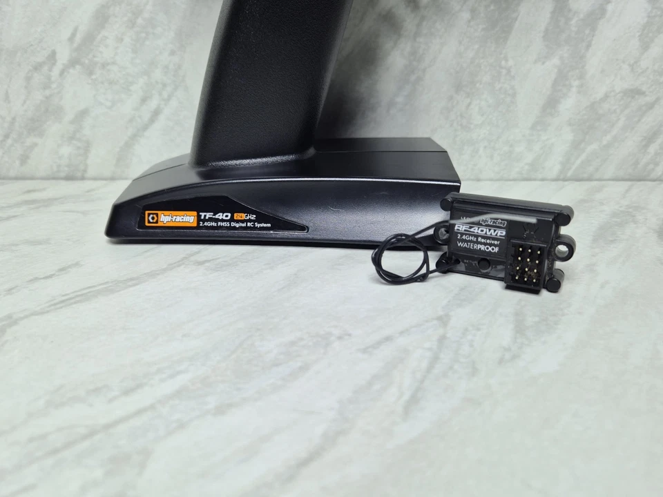 HPI TF-40 2.4GHz 3 Channel Transmitter & RF-40WP Receiver Set RC Car Boat Nitro - Image 3 of 4