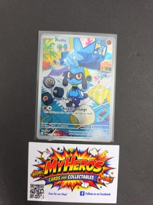 Pokemon Riolu 215/198 Scarlet & Violet Base Illustration Card