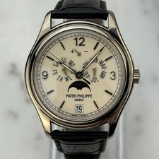 Patek Philippe White Gold Annual Calendar Moonphase Men's Luxury Watch 5146G-001