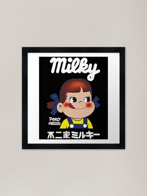 Milky Peko-Chan gerahmter Kunstdruck gerahmt Wandbild Poster Leinwanddruck Bild