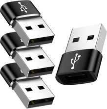 USB to USB C Adapter, 4Pack USB C Female to a Male OTG Adapter,Type C Converter