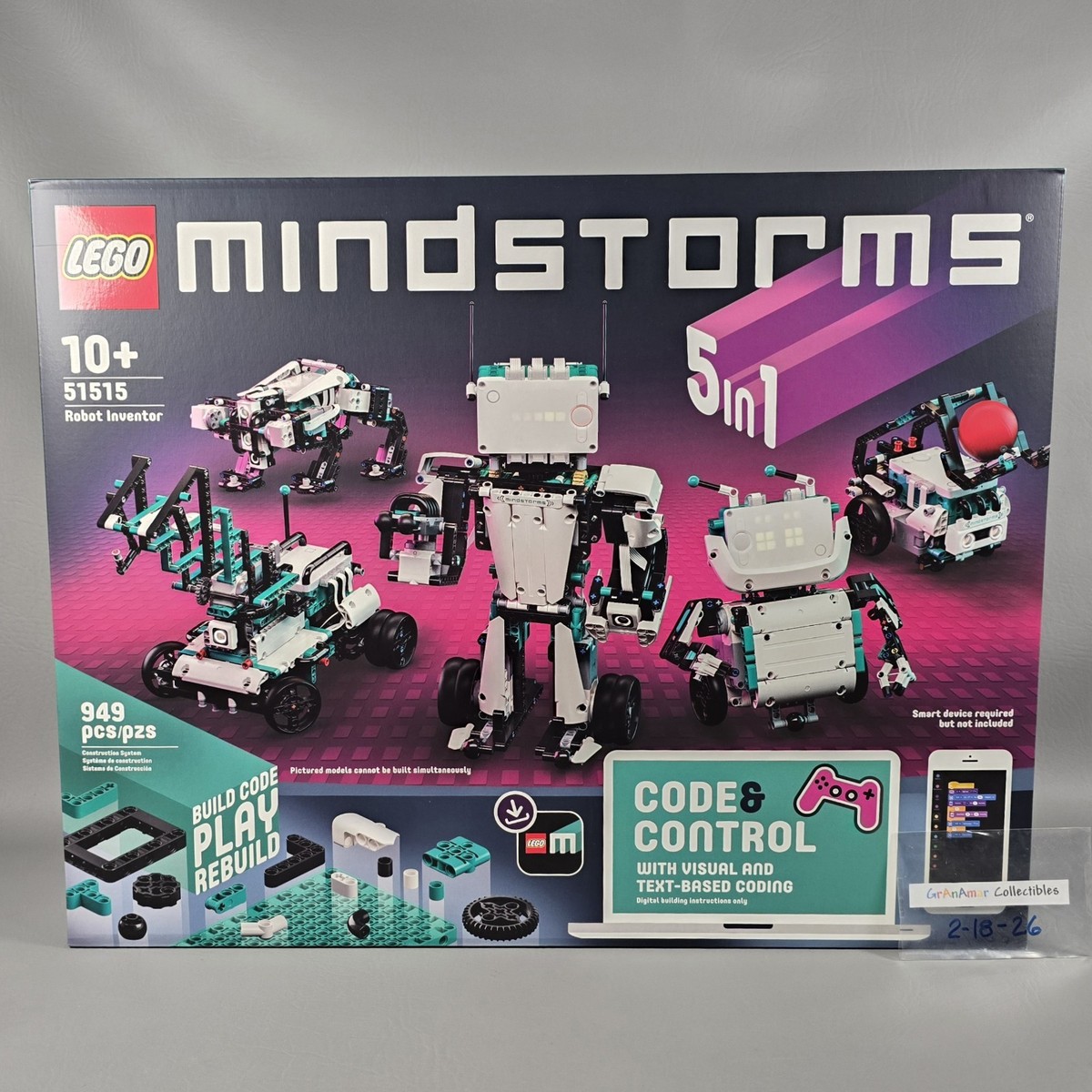 Lego Mindstorms ROBOT INVENTOR 51515 Retired 949pc New Factory