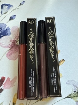 KVD Beauty Everlasting Liquid Lipstick Lot - Jupiters Eve & Night Heron