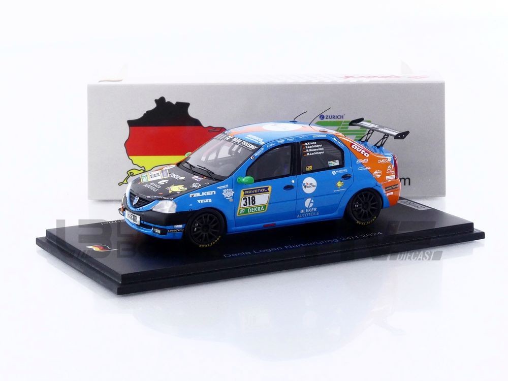 SPARK 1/43 - DACIA LOGAN - 24H NURBURGRING 2024 SG959 | eBay
