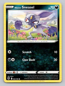 Hisuian Sneasel 092/189 Astral Radiance Common