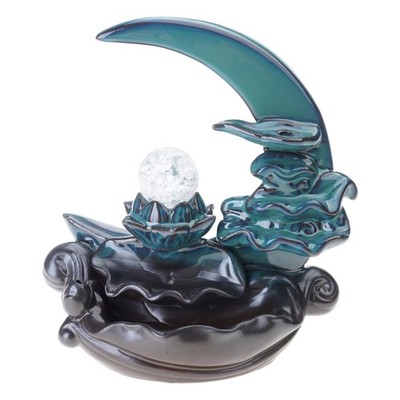 Moon Waterfall Incenses Burners,Backflow Incenses Holder Aromatherapys Ornament