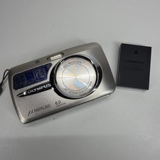 Olympus Digital Camera Mju 600 6.0MP Silver Tested HAS BATTERY NEEDS CHARGER