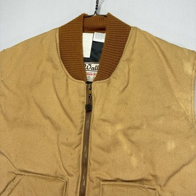 VTG 90s Walls Blizzard-Pruf 12/8 Duck Canvas Workwear Vest - Brown