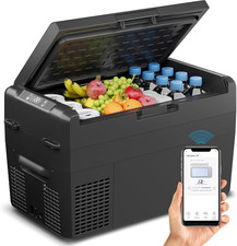 12V Refrigerator 27QT Portable Freezer Electric Cooler Black