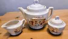 Vintage China Tea Set Rare 1930s Porcelier Vitreous