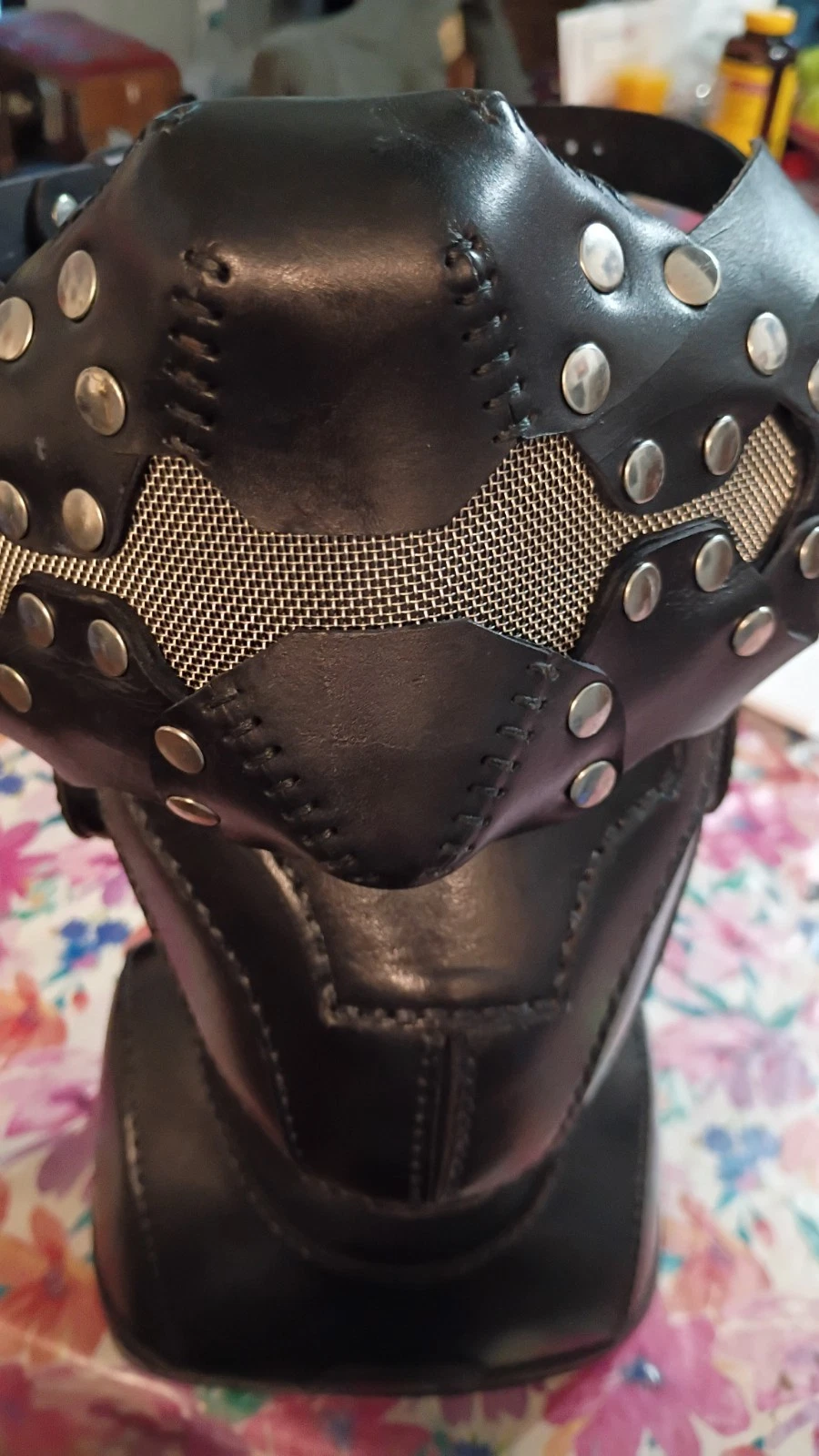Mask Face Steampunk Leather Handmade