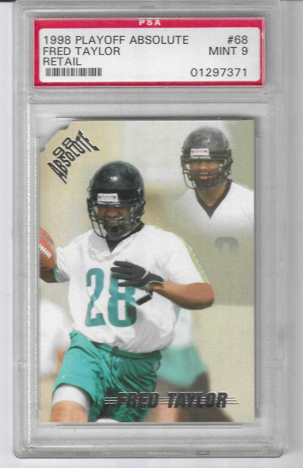 1998 Playoff Absolute #68 Retail Fred Taylor PSA 9 Mint