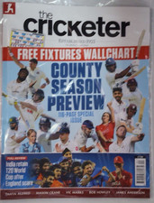 The Cricketer magazine April 2026 County Season Preview Special Issue +Wallchart