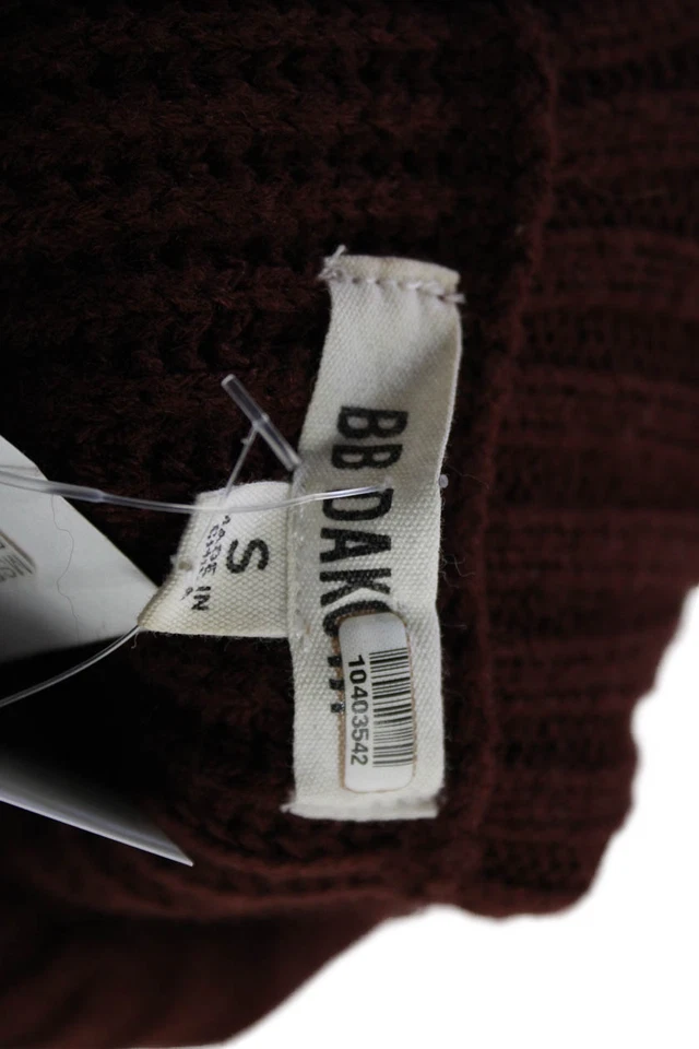 BB Dakota Womens Knit Sleeveless Mid-Calf Turtleneck Sweater Dress Brown Size S - Image 4 of 4