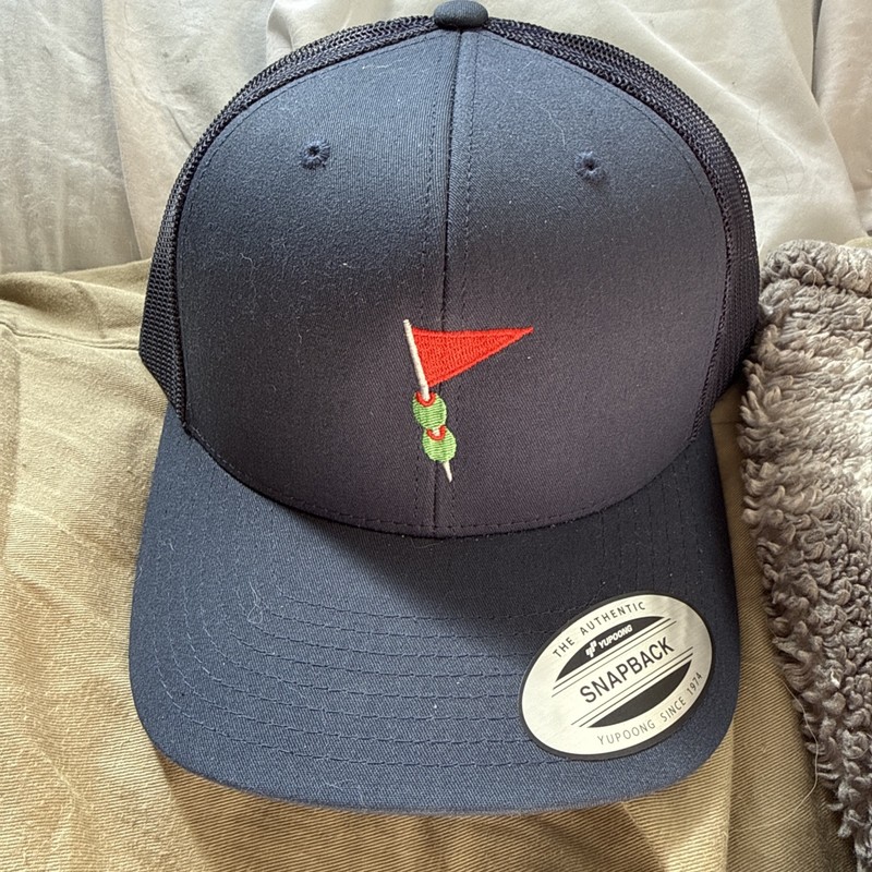 SCOTTY CAMERON CIRCLE T SWIZZLEPIN RETRO TRUCKER SNAP BACK HAT - NAVY
