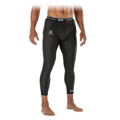McDavid HEX Compression Tights Men's S Black 3/4 Leg Hip & Tailbone Pads DSGL585