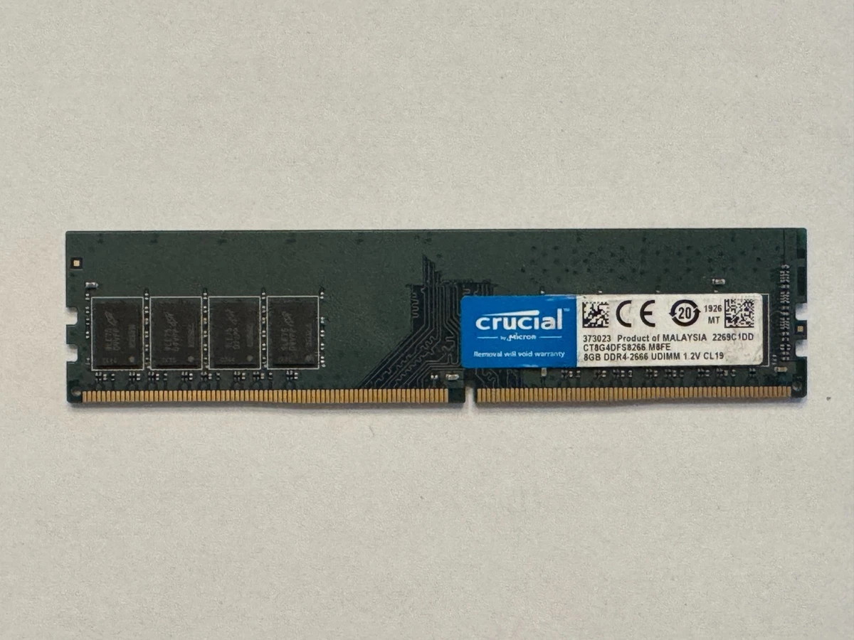 25+ Crucial DDR4 SDRAM 8 GB Capacity per Module Memory (RAM) for