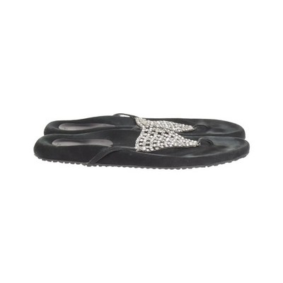 Adventa, Flip Flops, Größe: 37, Schwarz/Silber, Damen #56o