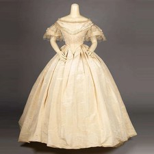 1850s Victorian Princess Rococo Renaissance Civil War Southern Belle Ball Gown