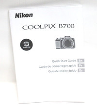 Nikon B700 User's Manual Instruction Guide only
