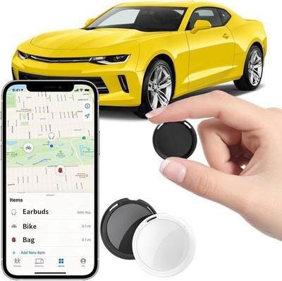 2 Pack GPS Tracker for Vehicles Work with Find My (iOS Only) Real Time Mini Car