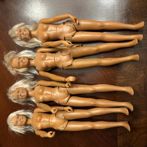 Lot of 4 Vintage Kenner Dusty Doll Fashion Doll Nude Platinum Blonde