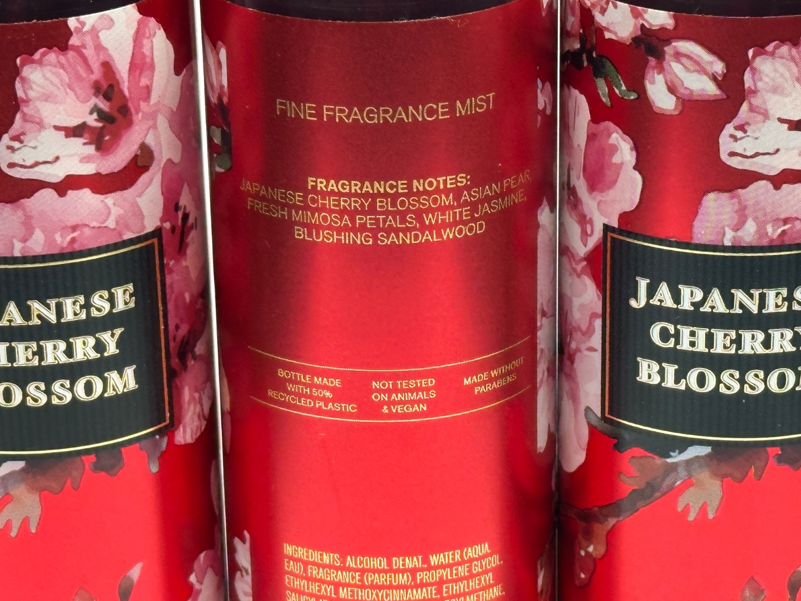 3 BATH & BODY WORKS JAPANESE CHERRY BLOSSOM WOMEN FRAGRANCE MIST BODY SPRAY 8 OZ