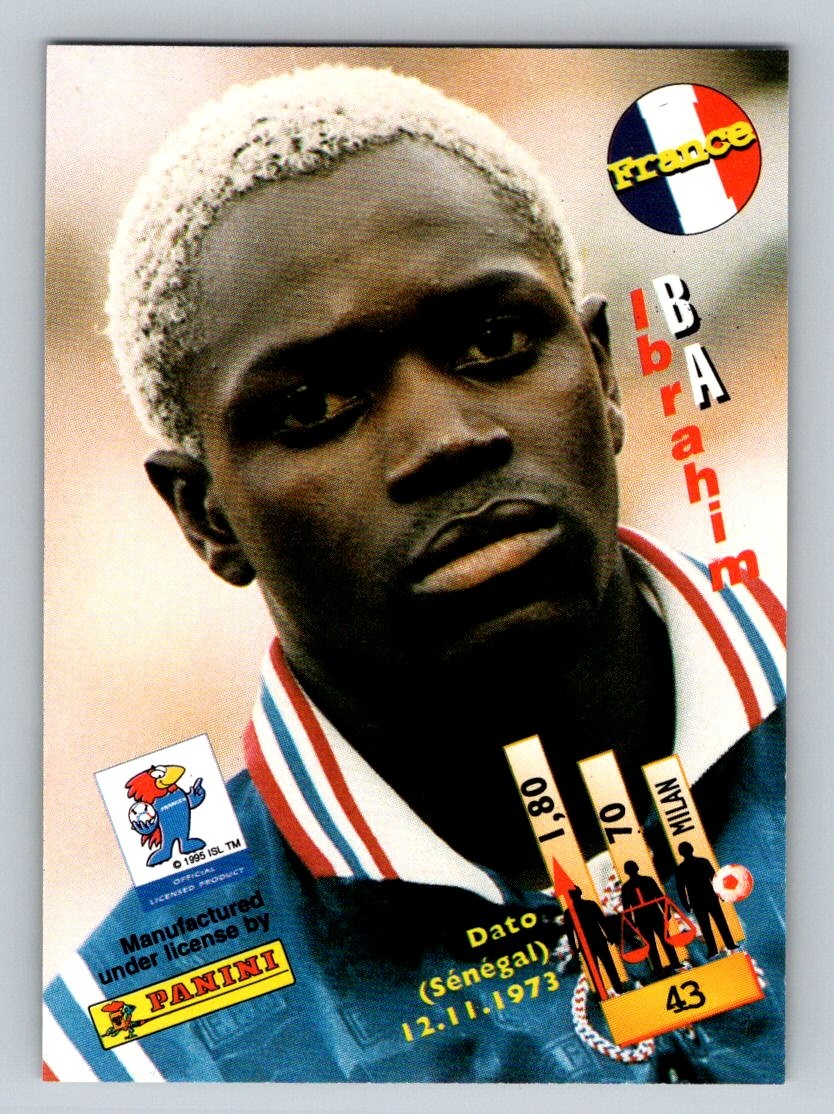 1998 Panini World Cup #43 Ibrahim Ba | eBay
