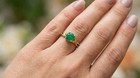 GENUINE 1.95 Cts EMERALD RING 10K SOLID YELLOW GOLD - Free Appraisal Service — photo 6