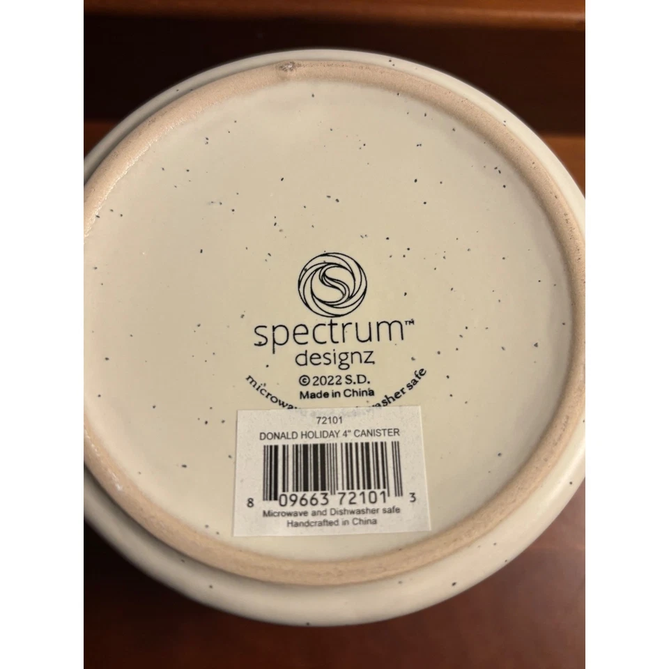 Spectrum Designz Perro Vacaciones Bote Cerámica Dachshund Navidad Papá Noel Sombreros Foto 3 de 4