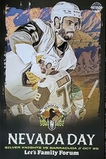 Henderson Silver Knights Gage Quinney Signed 11 X 17 poster. 