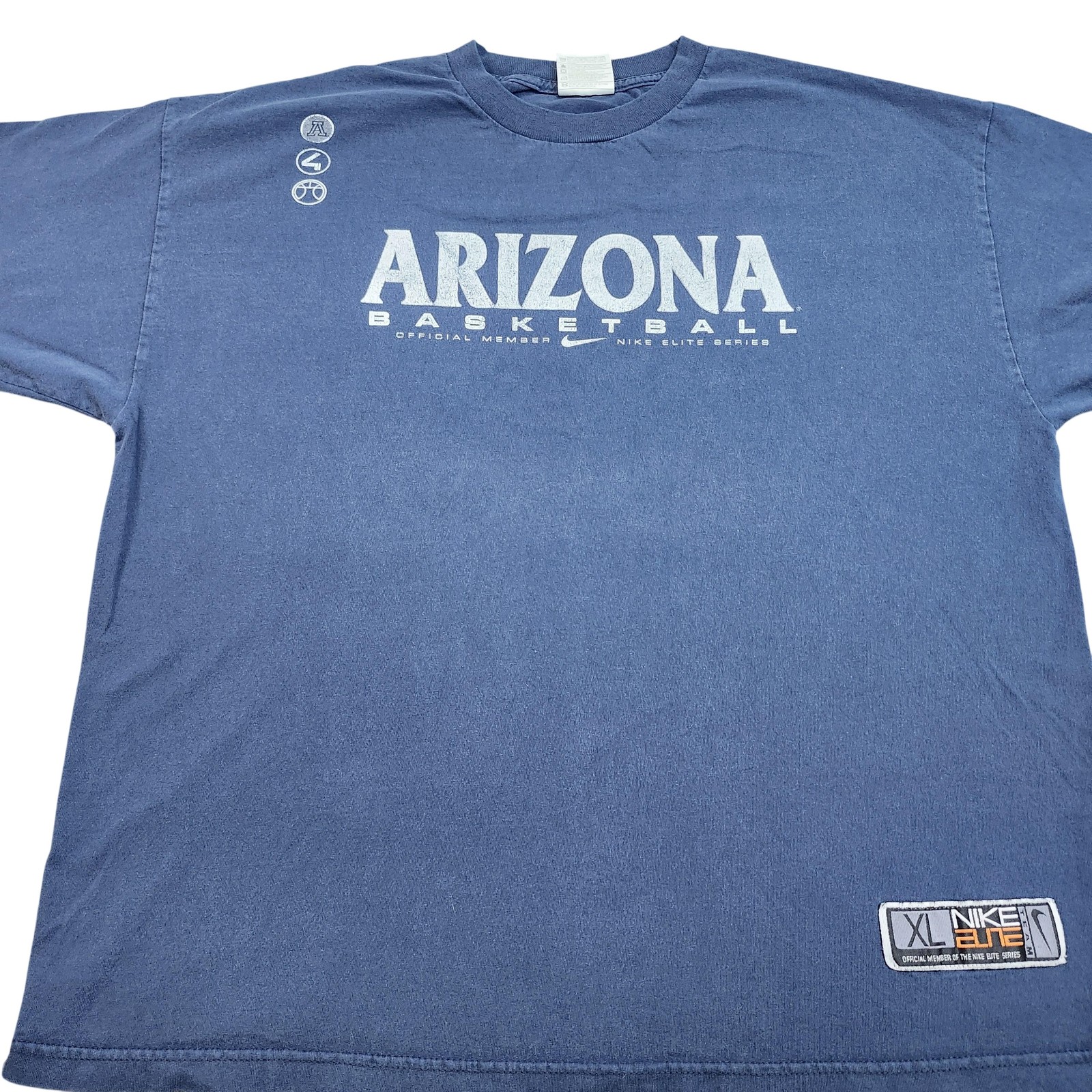 Arizona Wildcats Shirt Mens XL Blue NCAA Basketball Nike Elite Graphic Tee
